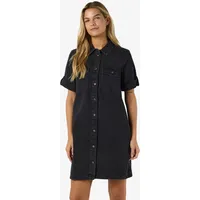 Noisy May Jeanskleid Shirtkleid Schwarz 36