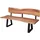 FineBuy Sitzbank Esszimmerbank Braun 160 x 40 x 48 cm