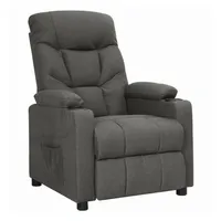 vidaXL Aufstehsessel Dunkelgrau Stoff