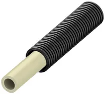 Tece flex Trinkwasserrohr PE-Xc im Wellschutzrohr, schwarz, Dim. 20, 701020 701020