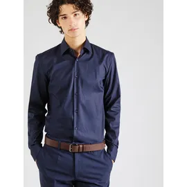 Boss H-hank Kent Langarmhemd Dark Blue 41 Regular