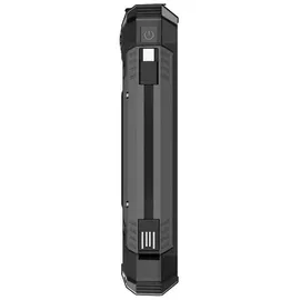 POWERNEED S20000Q Mobilgeräte-Ladegerät, universell einsetzbar mit Lightning-Anschluss, Solarfunktion, USB-Kabellosladefunktion, Schnellladefunkt... - Schwarz