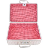 Tomaibaby Rattan Wicker Koffer Wicker Picknick Korb Stroh Lagerung Box mit Griffe Rattan Lagerung Box Reise Koffer Wicker Bin Behindern