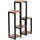 [en.casa] Pflanzregal Rosenholm 6 Ablagen 60 x 30 cm Schwarz