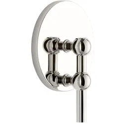 Stoff Nagel - Wandhalterung für Kerzenhalter, Chrom