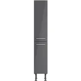 Apothekerschrank OPTIFIT "Klara", schwarz (anthrazit, wildeiche), B:30cm H:176,6cm T:58,4cm, Spanplatte, Schränke, Apothekerschrank, Breite 30 cm