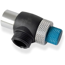 XLC Unisex – Erwachsene PU-X05 Ersatzpumpenkopf für Suspension Pumpe, Schwarz, blau, Silber, Unisize