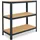 shelfplaza HOME 90x80x40 cm Schwerlastregal in anthrazit mit 3 Böden und 175 kg Traglast pro Boden