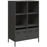 vidaXL Highboard Schwarz 68x39x103,5 cm Stahl