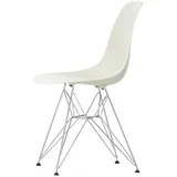 Vitra - Eames Plastic Side Chair DSR RE, verchromt / kieselstein (Filzgleiter basic dark)