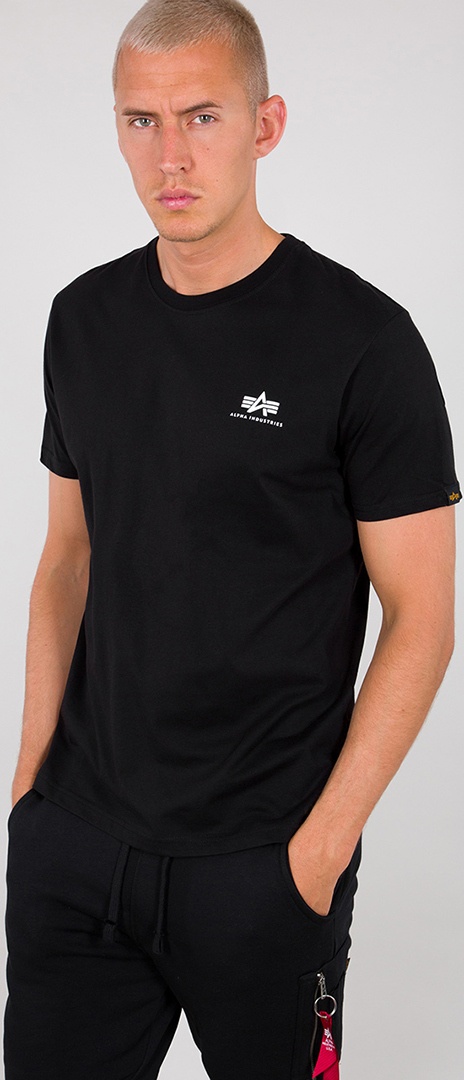 Alpha Industries Backprint T-shirt, zwart, M