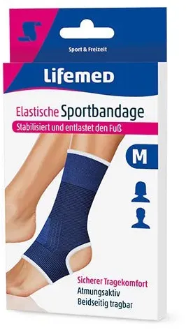 Lifemed Elastische Sportbandage blau 
