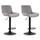 CLP 2er Set Barhocker Lentini Samt schwarz