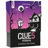Frech Verlag CLUE5 #Horror. 5 Hinweise, nur eine Lösung. Das Trend-Quiz für deine Tasche