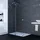 Hüppe Xtensa pure Walk-In Gleittür mit festem Segment, Breite:110cm, Anschlag links, XT0102069301, Duschkabinen, silber hochglanz