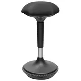 Height adjustable wobble stool for sit-stand desk Schemel - ABS-Gummi - Bis zu 120 kg