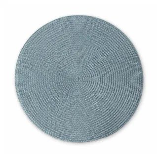 Continenta Tischset, graublau, Ø 38 cm 1 Stück, Natur-ähnliche Kunstfaser, hitzebeständiger Untersetzer, abwaschbar