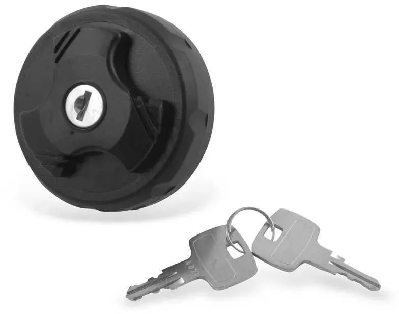 Acerbis Groot uitziende tankdop, zwart Voorman