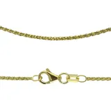 FIRETTI Collierkettchen FIRETTI "Schmuck Geschenk Gold 333 oder 585 Zopfkettengl. in mehreren Breiten" Gr. 60, gold (gelbgoldfarben), Halsketten, Damen, 60, Gelbgold 333, B: 1mm, Made in Germany, B:1mm