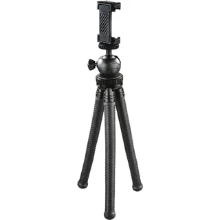 Hama FlexPro für Smartphone, GoPro und Kameras, mit Gelenkfüßen, Höhe 27 cm Schwarz