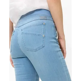 RAPHAELA by BRAX Style PAMINA CAPRI BLEACHED LIGHT BLUE SLIGHTUSED, denim hellblau, Gr. 44K