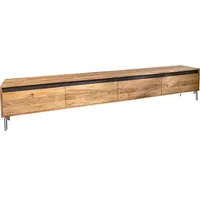 DeLife Lowboard Stonegrace 240 cm Akazie Natur 4 Türen