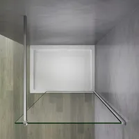 8mm Nano+ESG walk in Duschtrennwand Duschwand 60X200cm mit Stabilisator 90cm