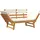 vidaXL Gartenbank 190 x 64 x 74 cm Braun