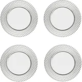 Villeroy & Boch Boston 4er Set Platzteller 32x32cm klar Kristallglas