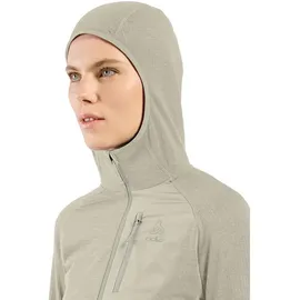 Odlo The Ascent Mid Layer Hooded Zip agate grau L