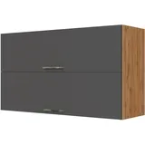 Held Hochschrank Klapphängeschrank Sorrento 100 x 57 x 34 cm Anthrazit
