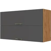 Held Hochschrank Klapphängeschrank Sorrento 100 x 57 x 34 cm Anthrazit