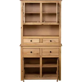 vidaXL Highboard 93 x 180 x 40,5 cm Kiefer / Braun