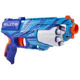 NERF Elite Disruptor Blaster, 6-Dart Rotationstrommel, 6 NERF Elite Darts, Schnellfeuer, Reflexblau, Amazon Exclusive