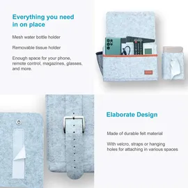 Intirilife Betttasche 41 x 29 x 11,3 cm 1-tlg. Grau