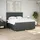 vidaXL Boxspringbett 180 x 200 cm Dunkelgrau