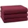 ZOLLNER Handtuchset 70 x 140 cm rot 3 St.