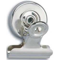 MAUL Briefklemmer 40mm mit Magnet nickel VE=24x2 Stück