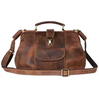 GREENBURRY Vintage Henkeltasche Leder Braun