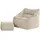 I.C.O.N. icon Sitzsack Beige, Kunststoff, 1-Sitzer, 100x80x88 cm, Hergestellt in Deutschland, Wohnzimmer Hocker Sitzsäcke, XXL Sitzsäcke