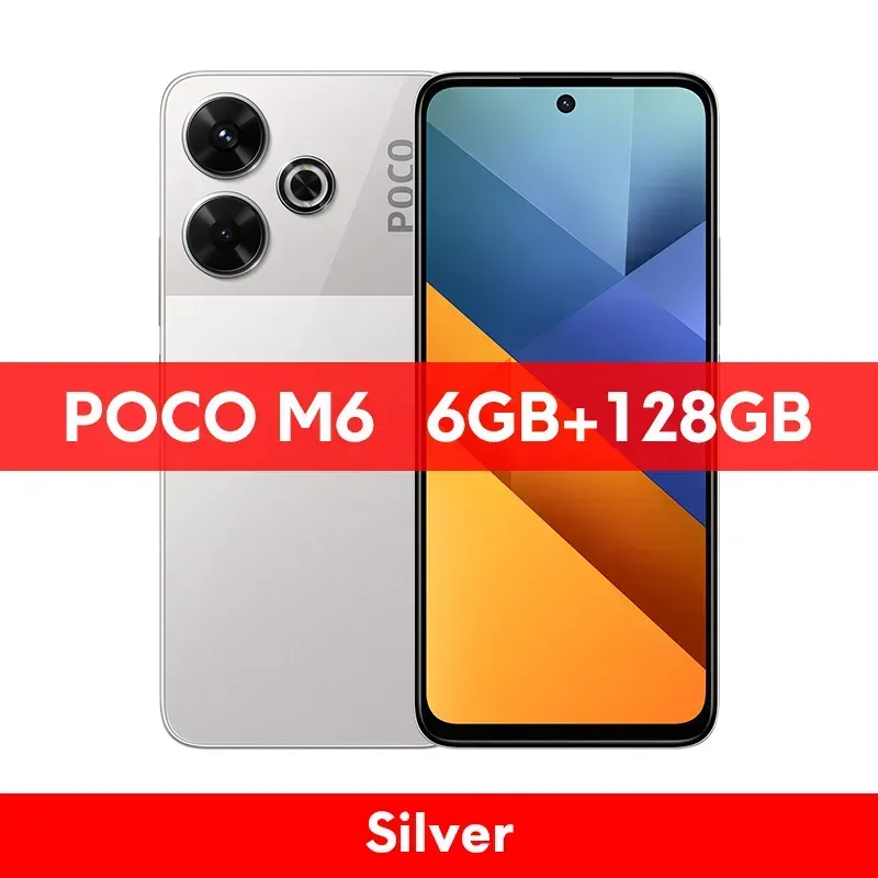 POCO M6 Global Version Smartphone 128 GB / 256 GB MediaTek Helio G91 Ultra 6,79'' 90 Hz Display 33 W