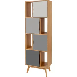 WoodMan Avon Bücherregal 191 x 0 x 0 cm Grau