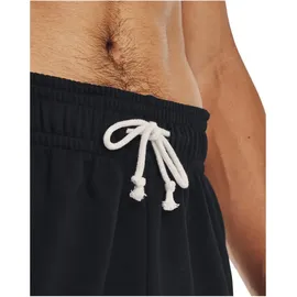 Under Armour Rival Terry Kurze Hose Schwarz/Weiß M