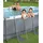 BESTWAY Power Steel Frame Pool oval Set 488 x 305 x 107 cm inkl. Filterpumpe