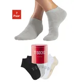 BENCH Sneakersocken 7 Paare Beige/Grau/Schwarz/Weiß 35-38