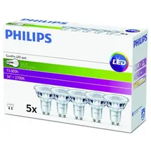 Signify 70029400 Glühlampe EEK F (A - G) GU10 Reflektor 4.6W Warmweiß (Ø x L) 50mm x 54mm 5St.