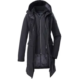 G.I.G.A. DX by killtec Damen Mantel GW 79 WMN SFTSHLL PRK, 42, schwarz,