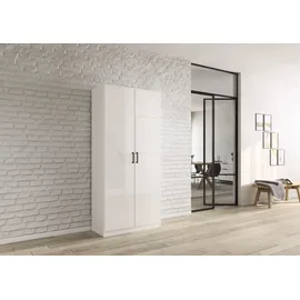 Rauch MINOSA Mehrzweckschrank 91 x 41 x 197 cm Alpinweiß/Hochglanz Weiß