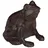 Relaxdays Gartenfigur Frosch, antik Braun