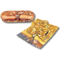 MediMuc Brillenetui Flaches Brillenetui mit passendem Reinigungstuch, Schützt Brillen vor Kratzern und Beschädigungen.